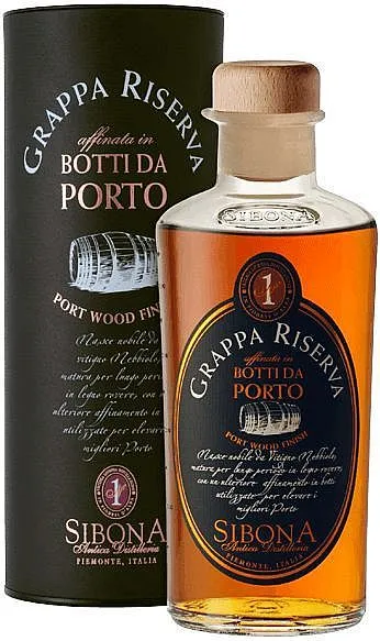 BIG Grappa Sibona Riserva Port wood v tubě  44%1.50l