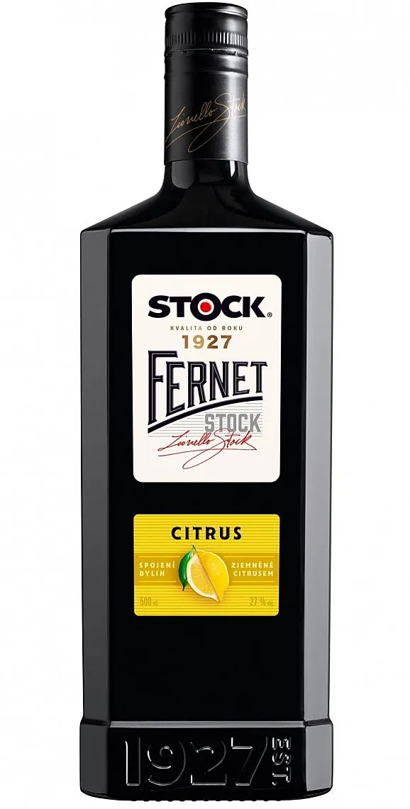 Božkov Fernet Stock Citrus  27%0.50l
