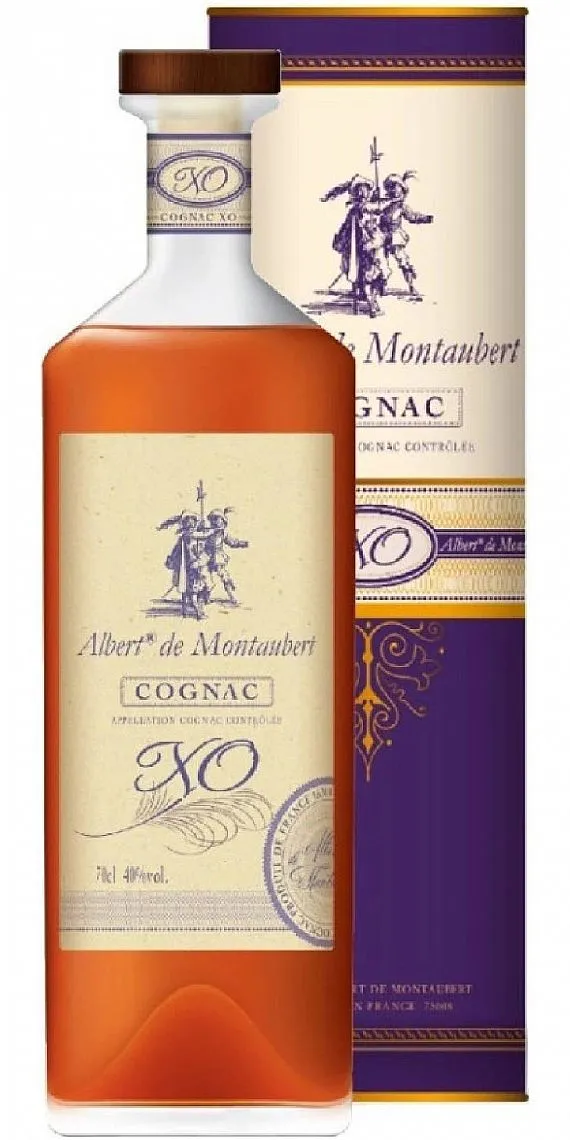 Cognac A.Montaubert XO 12y v tubě 40%0.70l