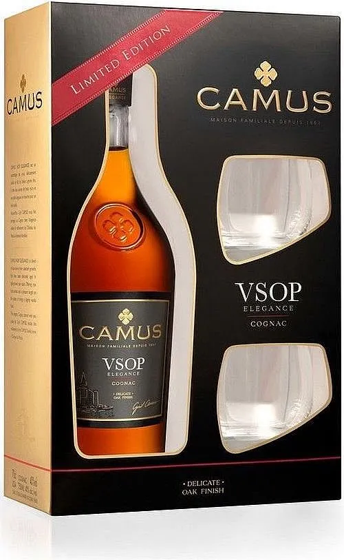 Cognac Camus VSOP + 2sklo gB 40%0.70l