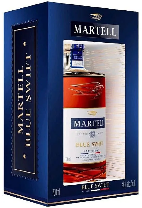 Cognac Martell Swift Blue v krabičce  40%0.70l