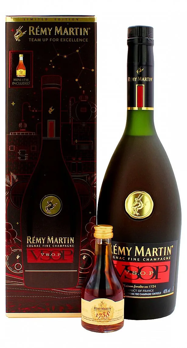Cognac Remy Martin VSOP + mini     GB 40%0.75l