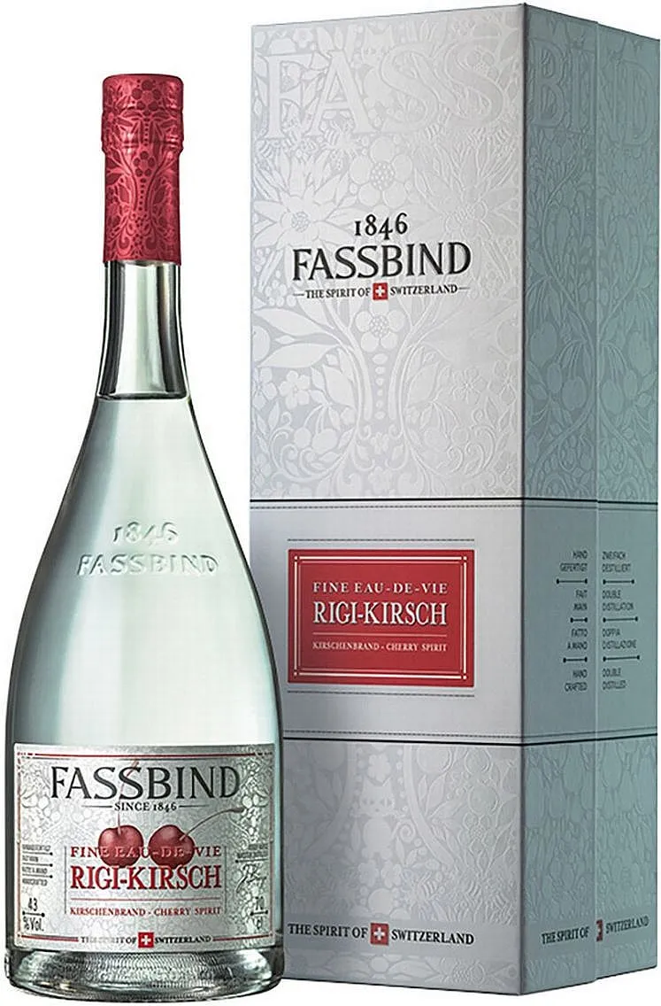 Fassbind Eaux de Vie Rigi Kirsch v krabičce 43%0.70l