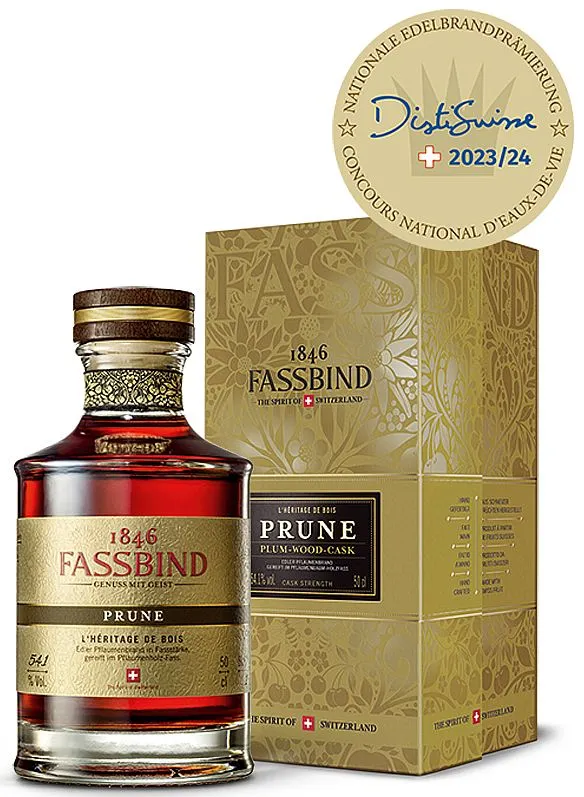 Fassbind Herritage Prune holá láhev 54.1%0.50l