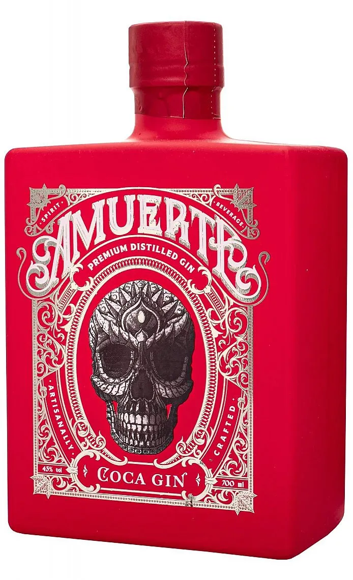 Gin Amuerte Coca leaf RED  43%0.70l
