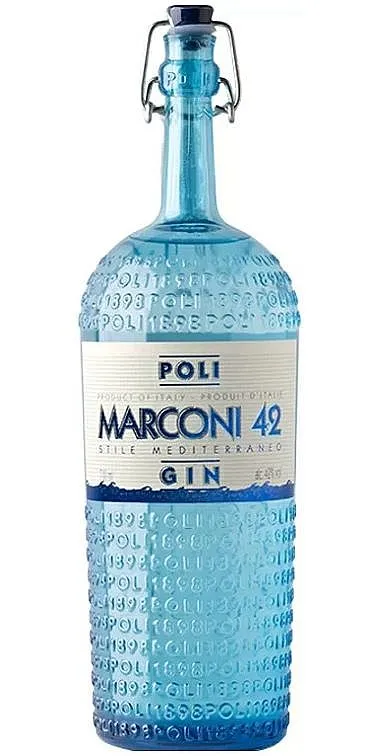 Gin Marconi 42 Mediterian Blue gin  42%0.70l