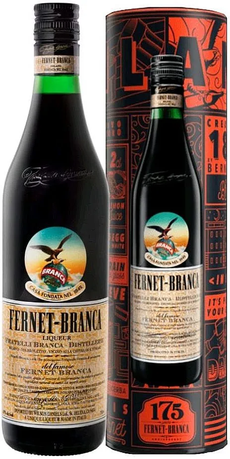 Likér Branca Original 175th Anni. červený plech  39%0.70l