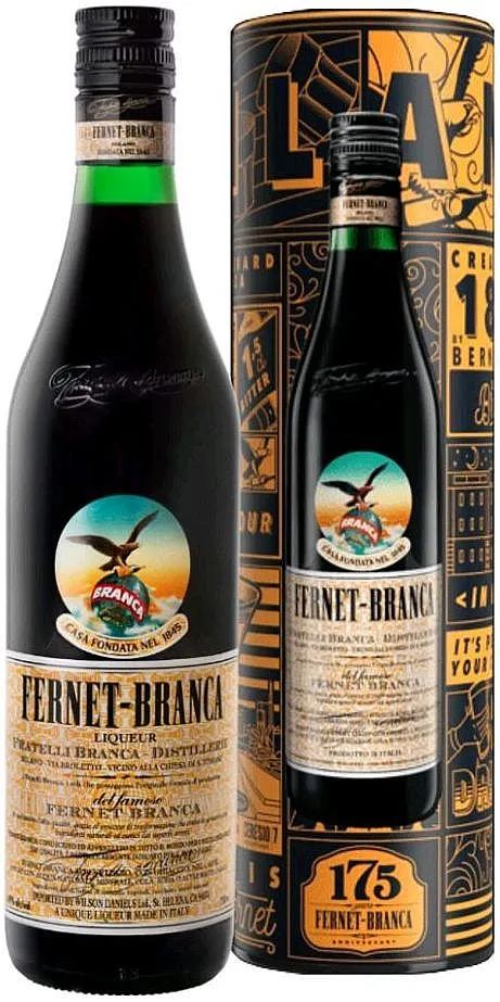 Likér Branca Original oranžový plech  39%0.70l