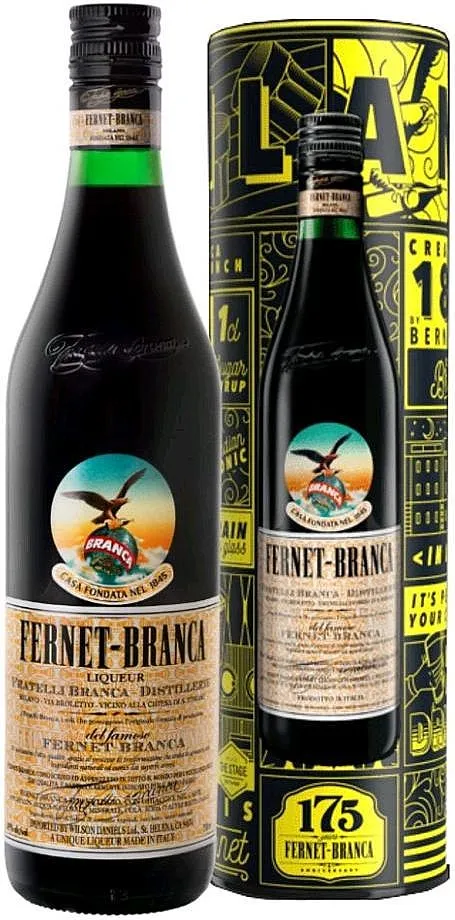 Likér Branca Original žlutý plech  39%0.70l