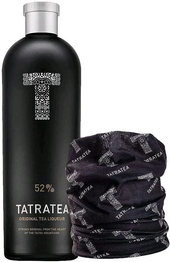 Likér Tatratea 52 Original Tea černá + dárek Bandana 52%0.70l