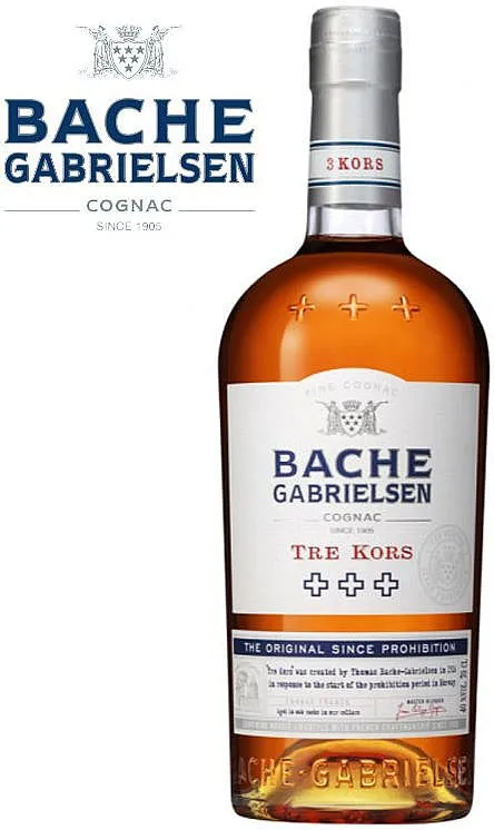 LITR Cognac Bache Gabrielsen VS 3kors  40%1.00l