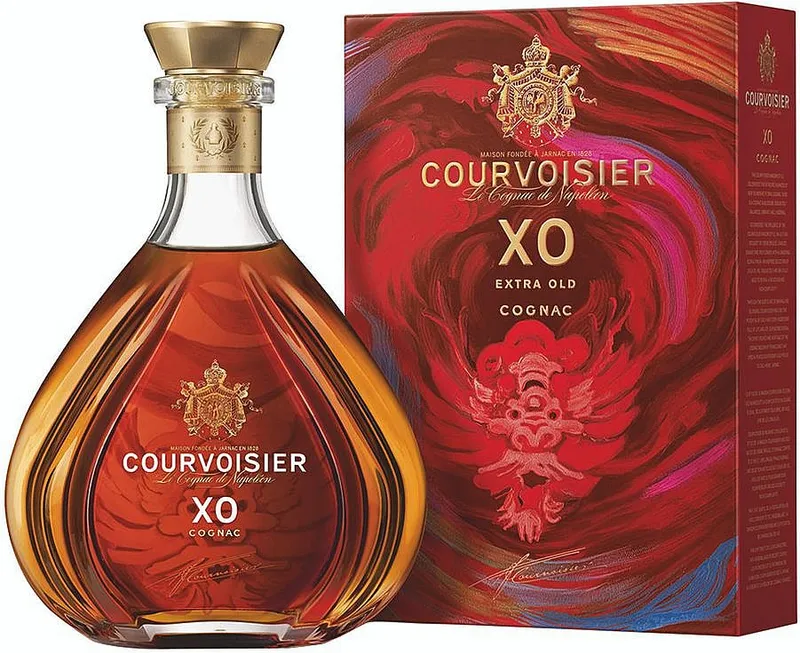LITR Cognac Courvoisier XO Dragon 2024 v krabičce 40%1.00l