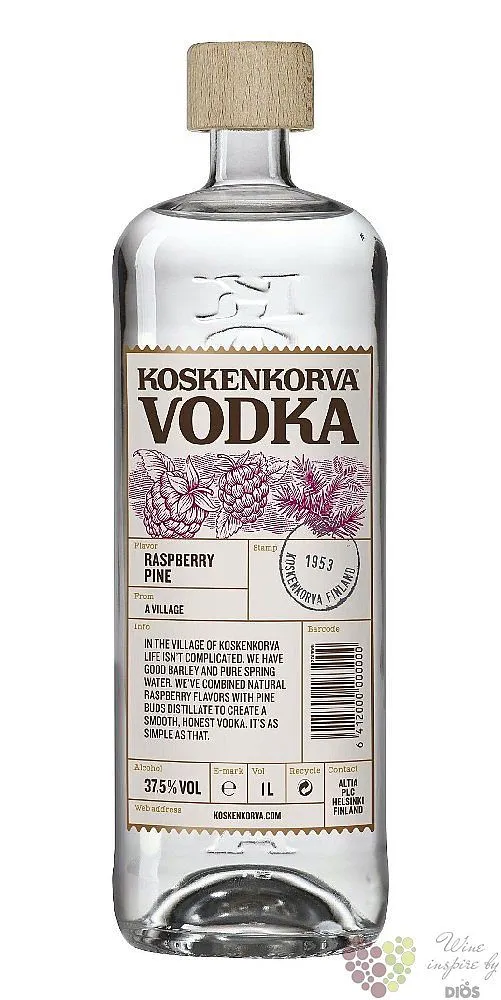 LITR Vodka Koskenkorva Raspberry  37.5%1.00l