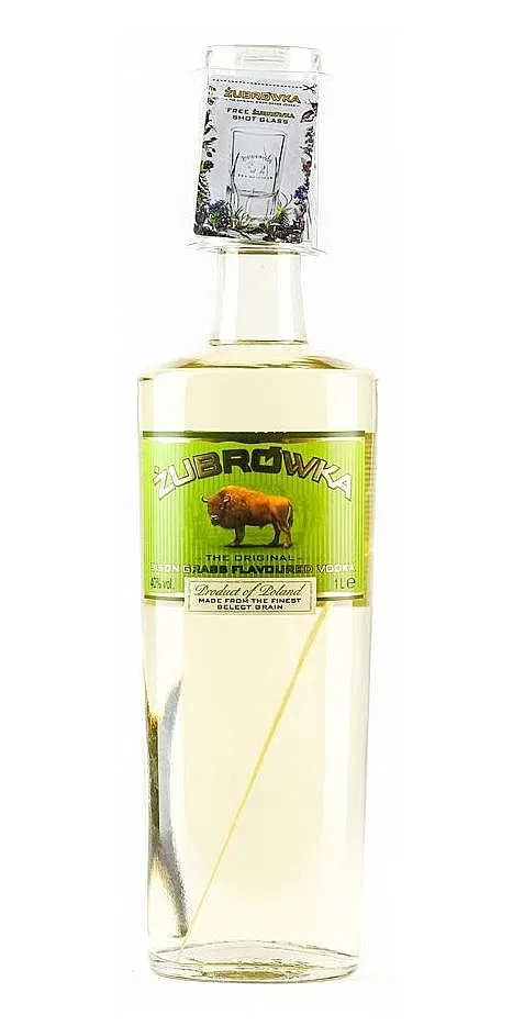 LITR Vodka Zubrowka Bison +1sklo     40%1.00l