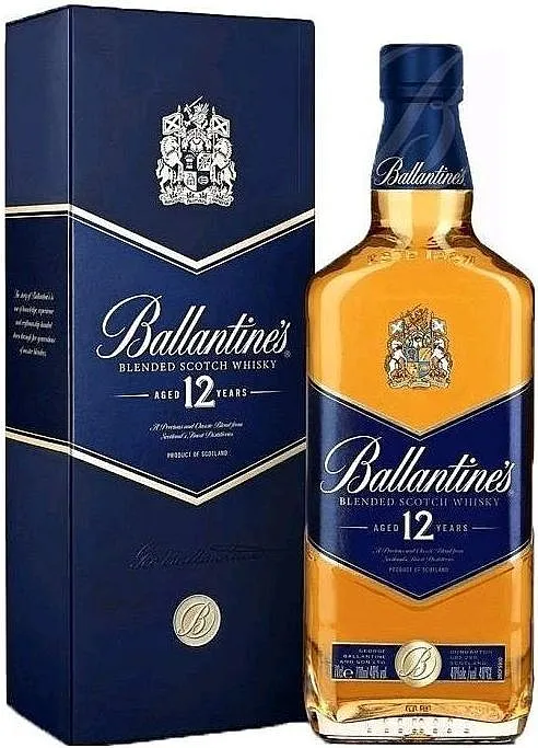 LITR Whisky Ballantines 12y v krabičce  40%1.00l