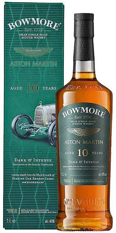 LITR Whisky Bowmore 10y Aston Martin Dark & intense gB 40%1.00l