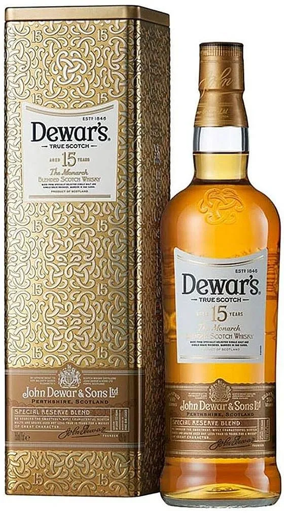 LITR Whisky Dewars 15y Monarch v plechu  40%1.00l