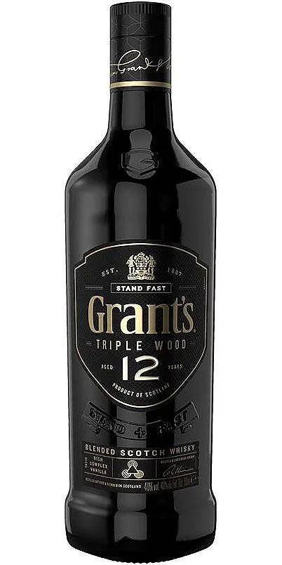 LITR Whisky Grants 12y Triple wood holá lahev  40%1.00l