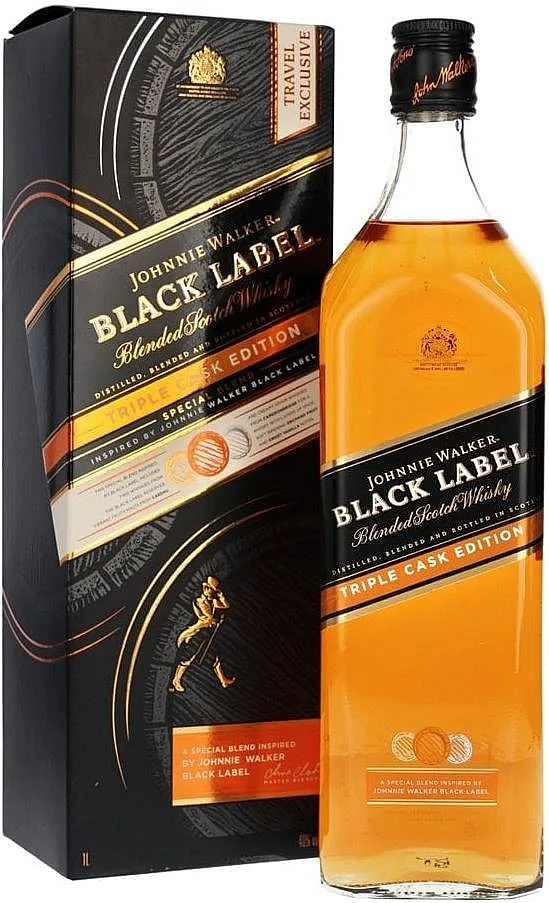 LITR Whisky J.Walker Black label Triple cask v krabičce  40%1.00l