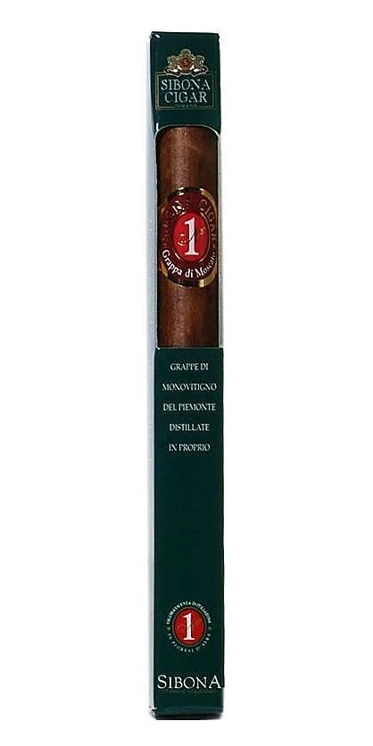 MINI Grappa Sibona Cigars jeden kus  gB 40%0.04l