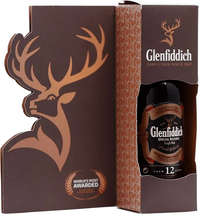 MINI Whisky Glenfiddich 12 v krabičce 40%0.05l