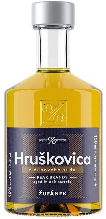 MINI Žufánek Hruškovica z dubového sudu  40%0.10l