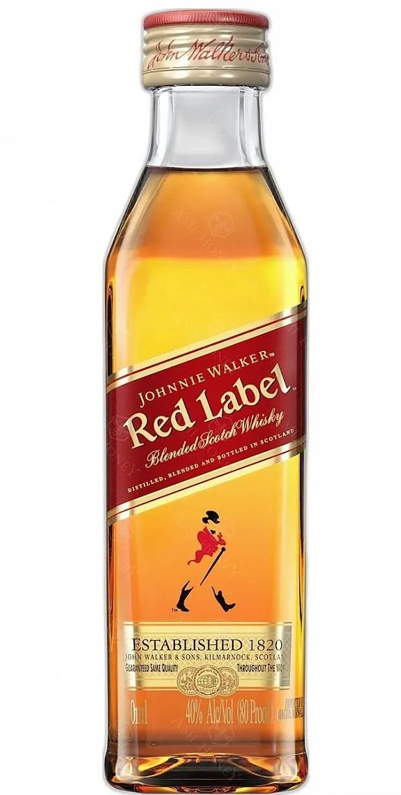 PET MINI Whisky J.Walker RED label 40%0.05l
