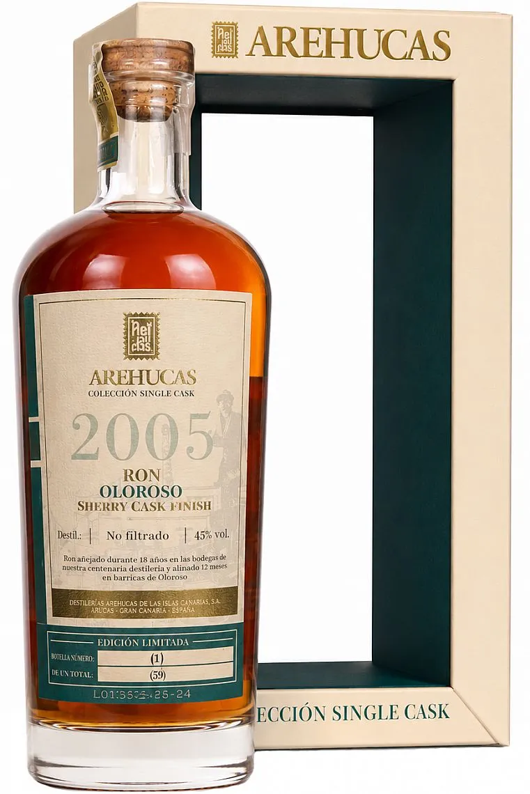 Rum Arehucas 2005 Single Cask Palo Cortado v krabičce 45%0.70l