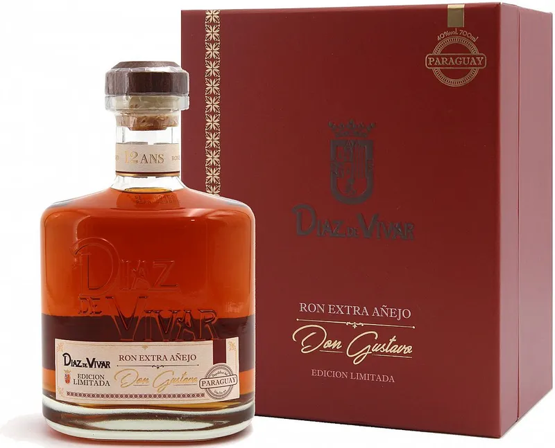 Rum Diaz de Vivar Don Gustavo Extra Anejo gB 40%0.70l