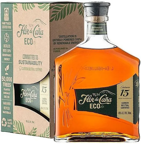 Rum Flor de Cana 15y ECO v krabičce  40%0.70l