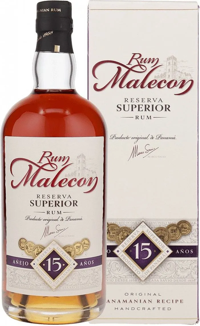 Rum Malecon 15y v krabičce 40%0.70l