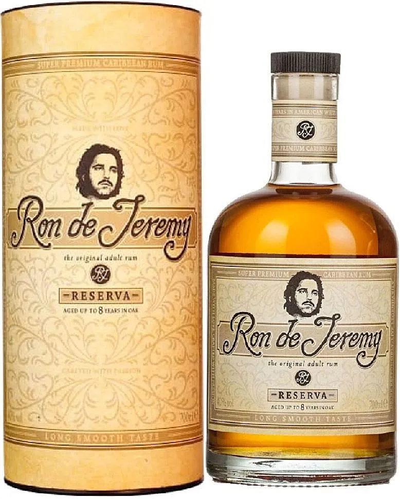 Rum Ron de Jeremy Reserve Stará Láhev Obličej TUBA 40%0.70l