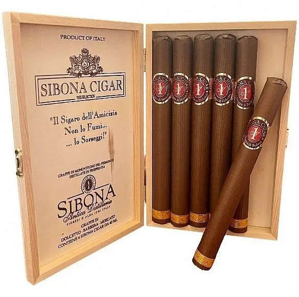 Set MINI Sibona Cigars dřevěné krabičce  wB 40%6x0.04l