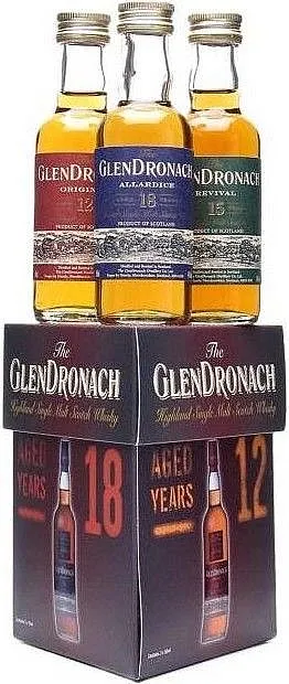 Set MINI Whisky Glendronach 12 15 18  3x0.05l