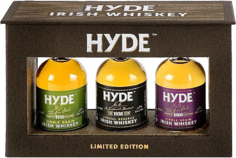 Set MINI Whisky Hyde Tasting set gB 46%3x0.05l