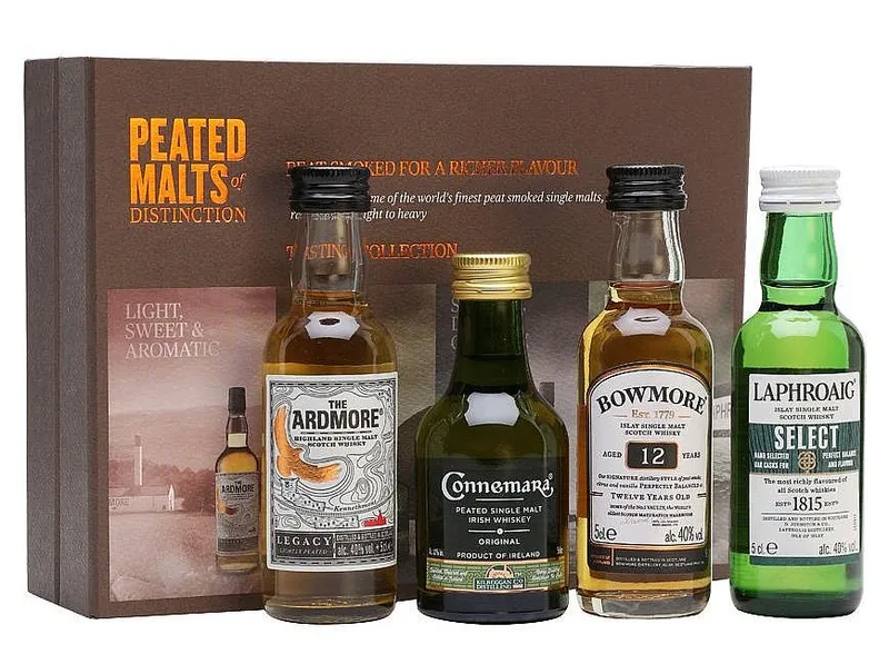 Set MINI Whisky Suntory Peated Distinct gB 4x0.05l