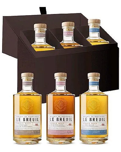 Set Whisky le Breuil set Whisky    gB 3x46%0.20l