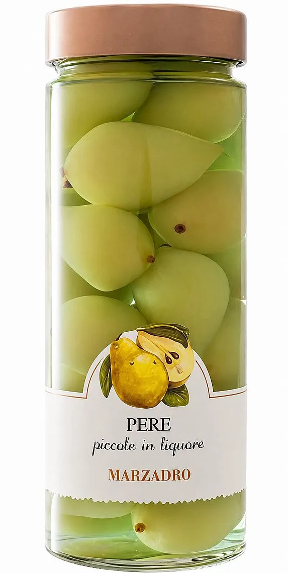 Vaso di frutta Marzadro Pere S.Lucia - pears 650g 30%0.30l