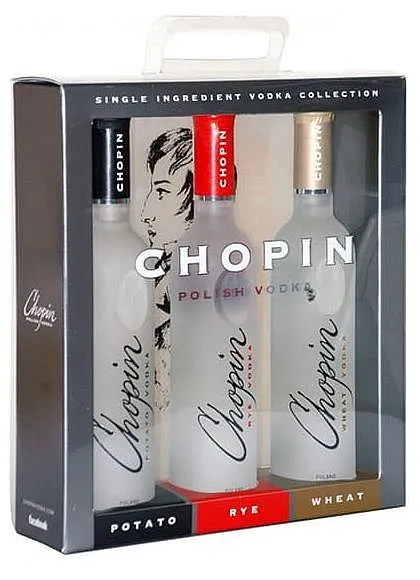 Vodka Chopin dárkový Set  gB 3x0.20l