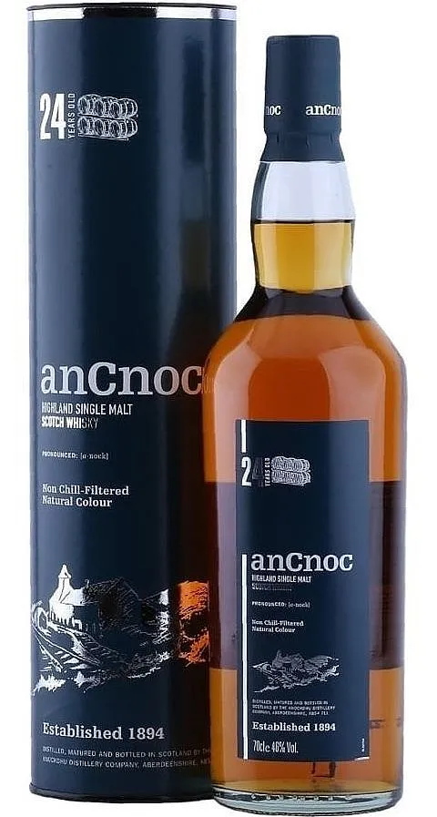 Whisky AnCnoc 24y v tubě 46%0.70l