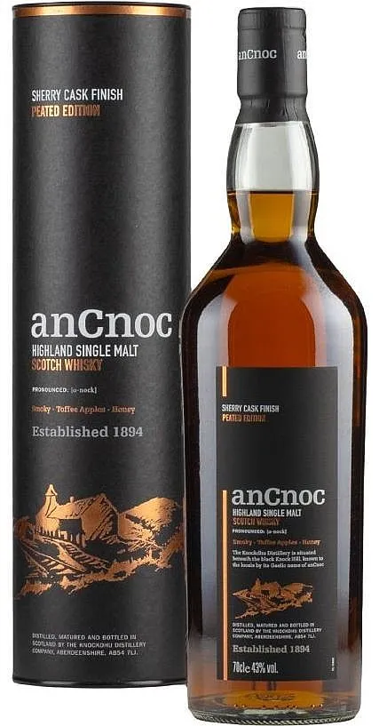 Whisky AnCnoc Peated Edition - Sherry Cask finish gT 43%0.70l