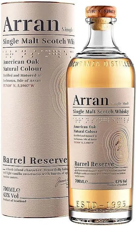 Whisky Arran Barrel Reserve v tubě  43%0.70l