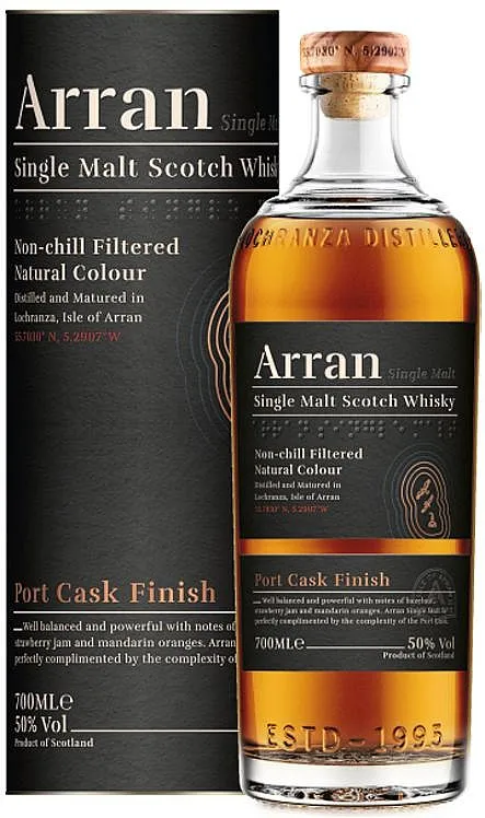Whisky Arran Port cask v tubě  50%0.70l