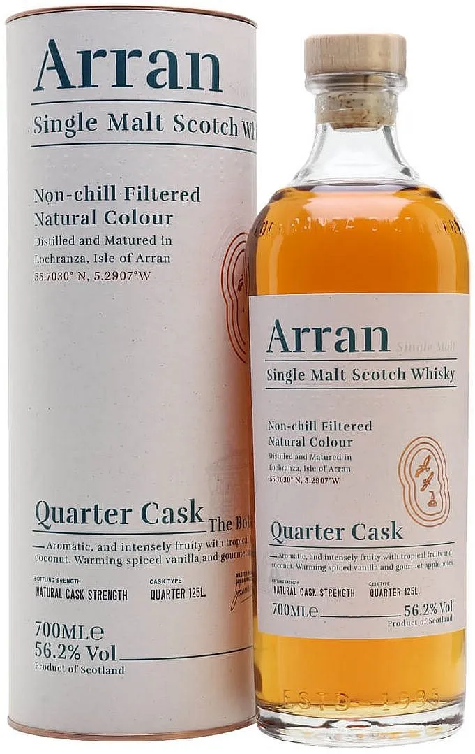 Whisky Arran Quarter cask the Bothy v tubě  56.2%0.70l