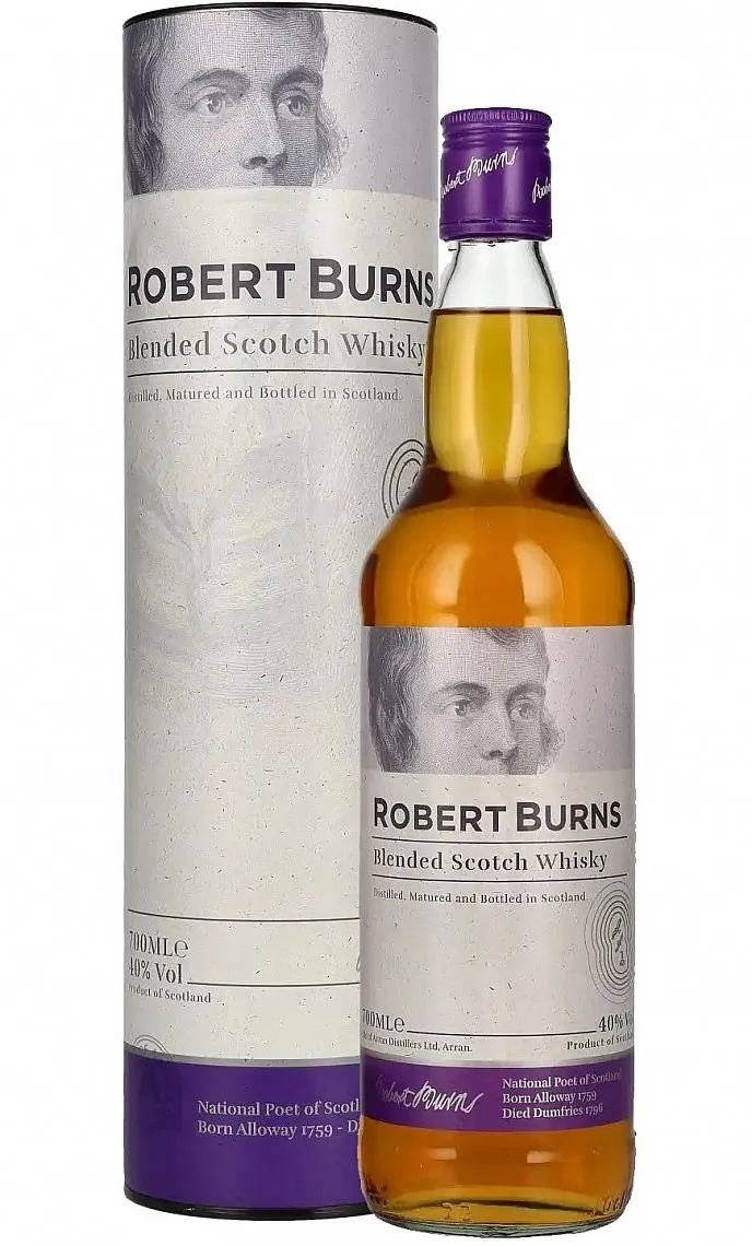 Whisky Arran Robert Burns blended v tubě  40%0.70l