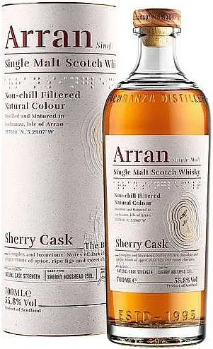 Whisky Arran Sherry Cask Strength v tubě  55.8%0.70l