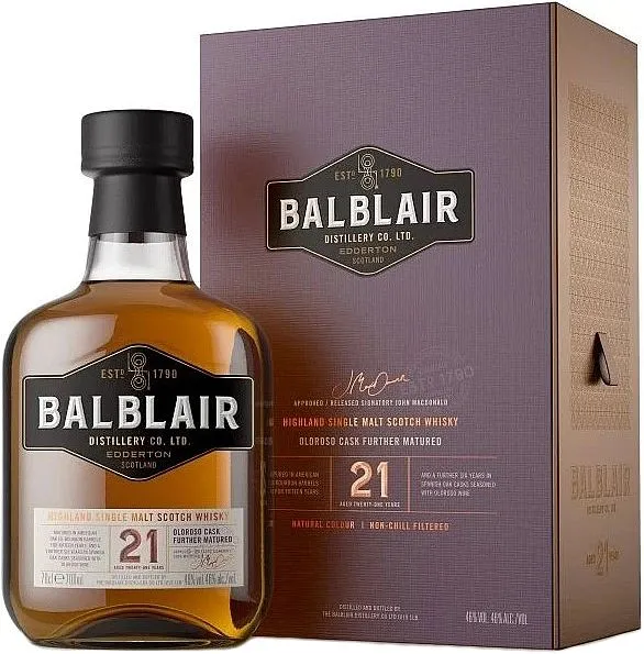 Whisky Balblair 21y  gB 46%0.70l