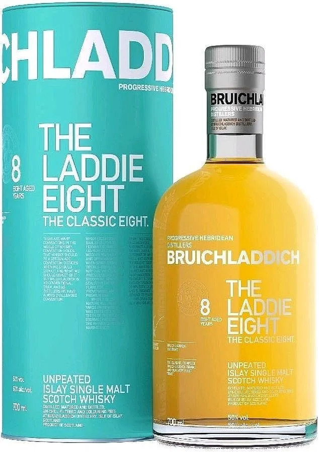 Whisky Bruichladdich Laddie Eight 8 v tubě  50%0.70l