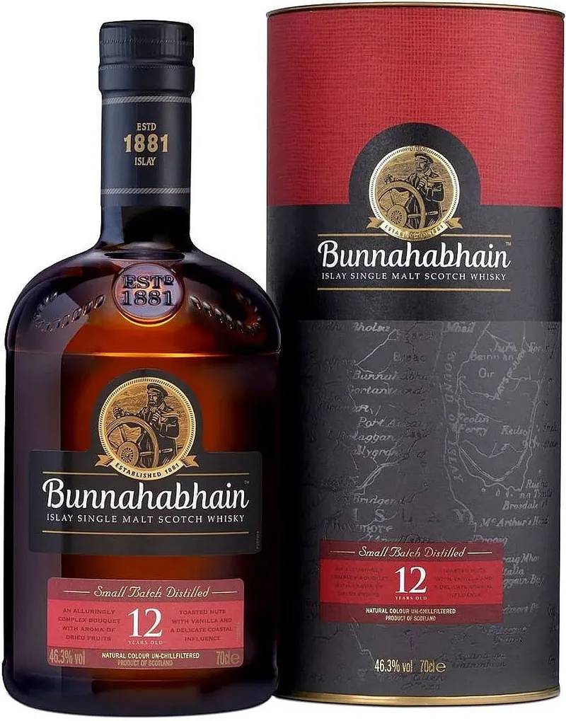 Whisky Bunnahabhain 12y v tubě  46.3%0.70l