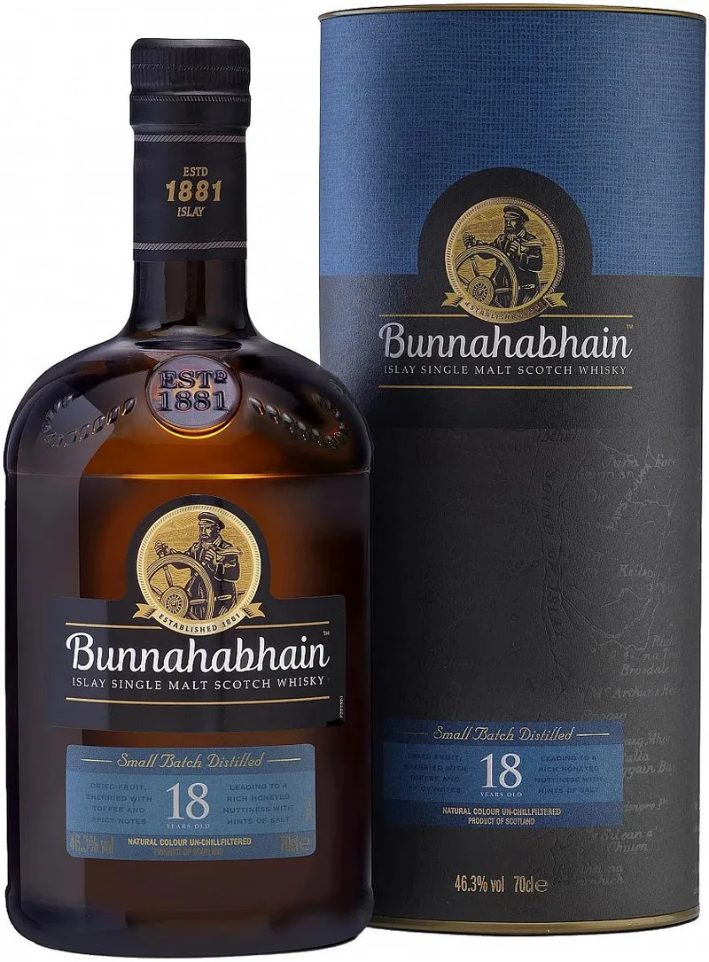 Whisky Bunnahabhain 18y v tubě   46.3%0.70l